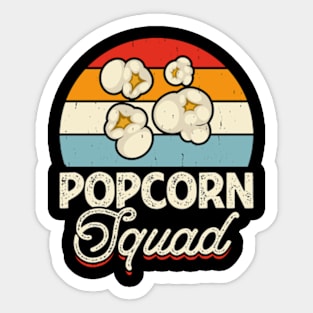 Popcorn Squad, Funny Movie Theater Food Sticker